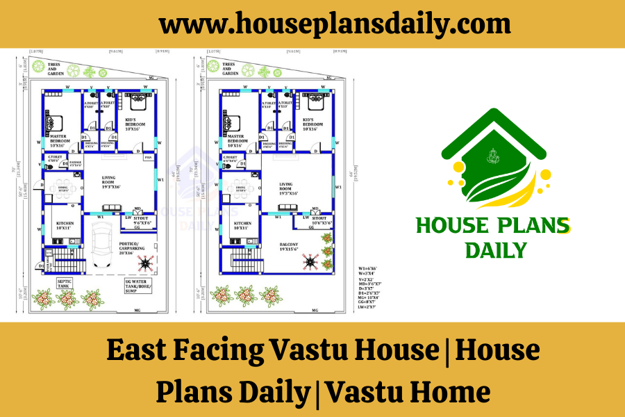 East Facing Vastu House | House Plans Daily | Vastu Home