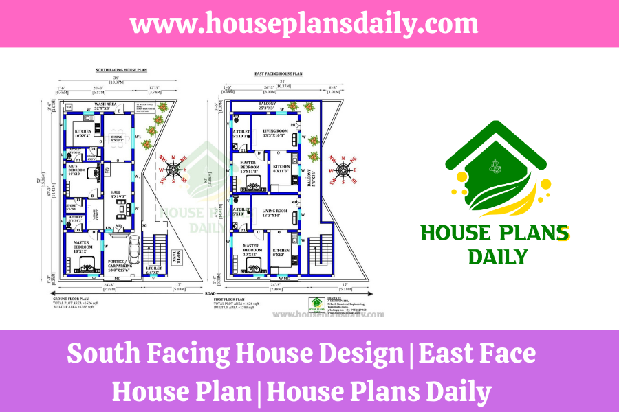 South Facing House Design | East Face House Plan | House Plans Daily