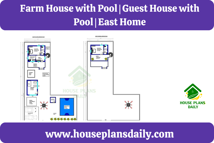 Farm House with Pool | Guest House with Pool | East Home