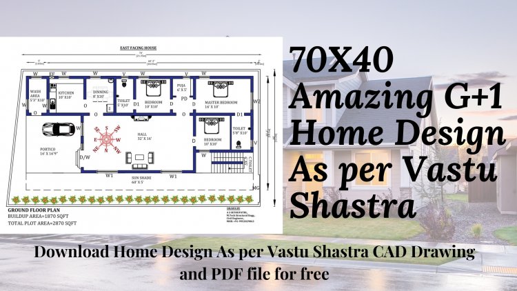 70X40 G1 Home Design As per Vastu Shastra
