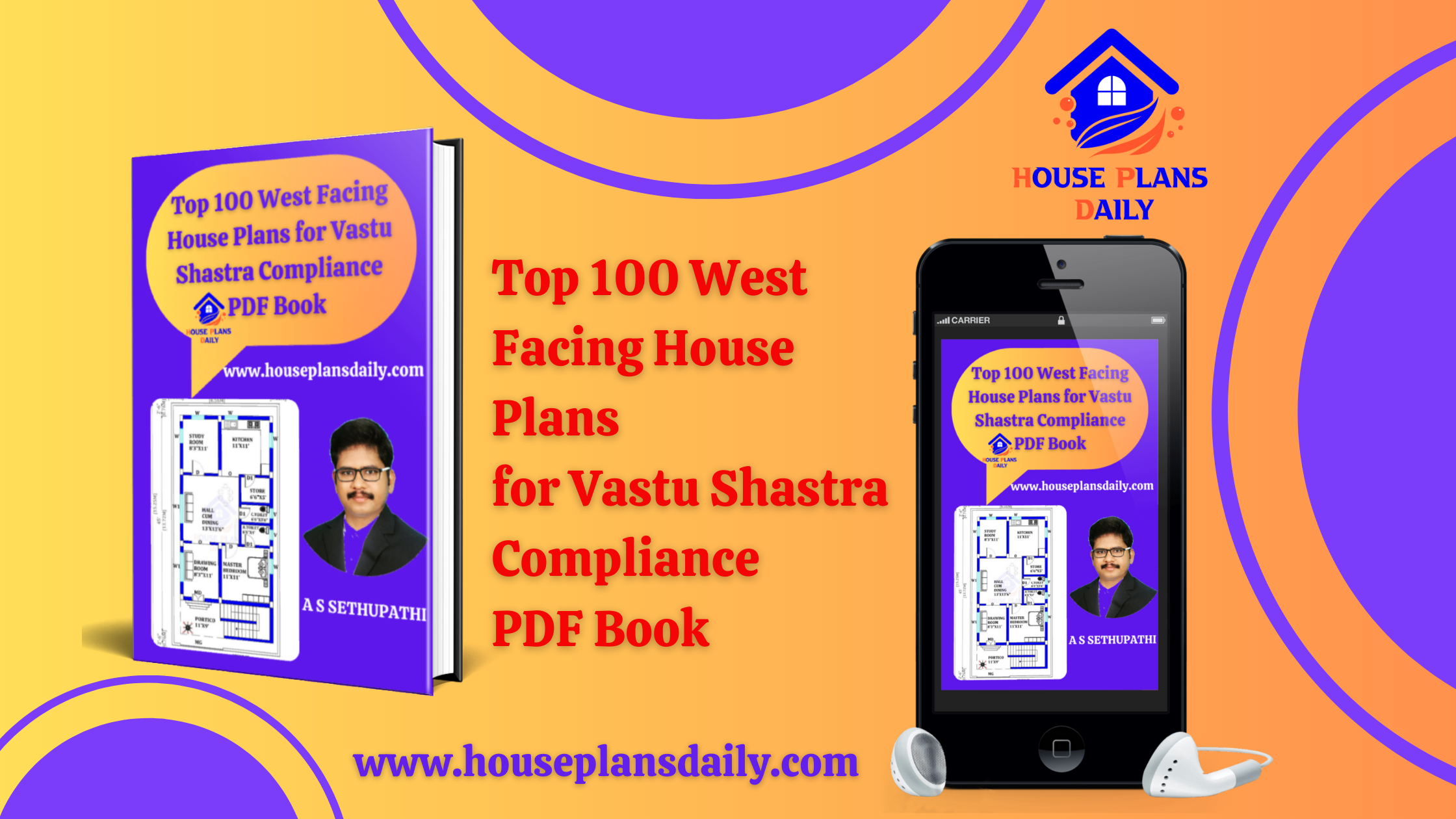 Top 100 West Facing House Plans for Vastu Shastra Compliance PDF Book