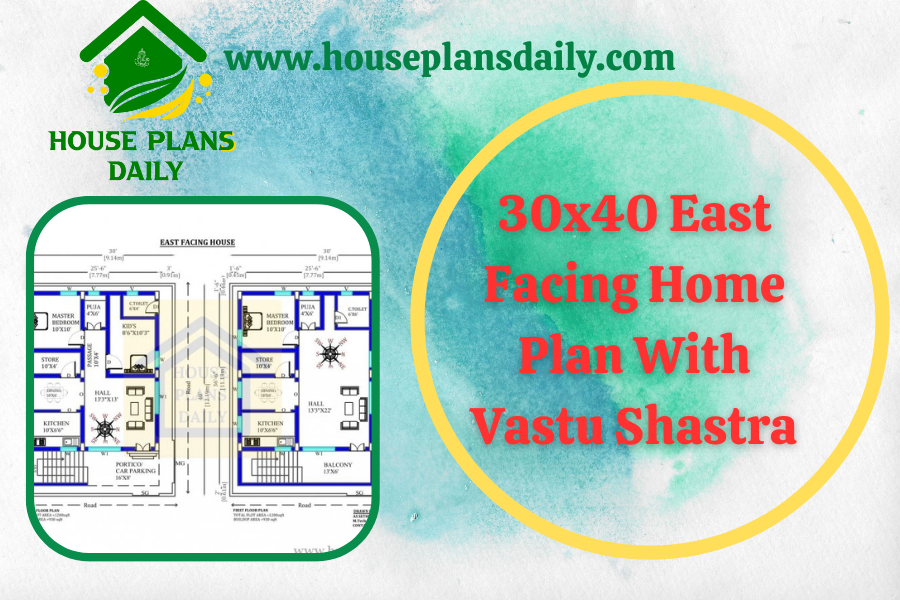 30x40 East Facing Home Plan With Vastu Shastra