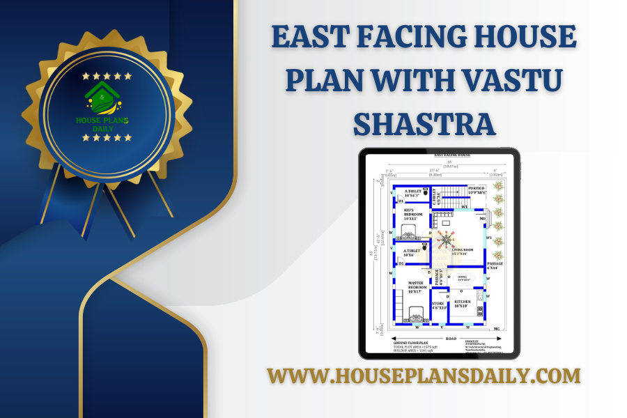 East Facing House Plan with Vastu Shastra