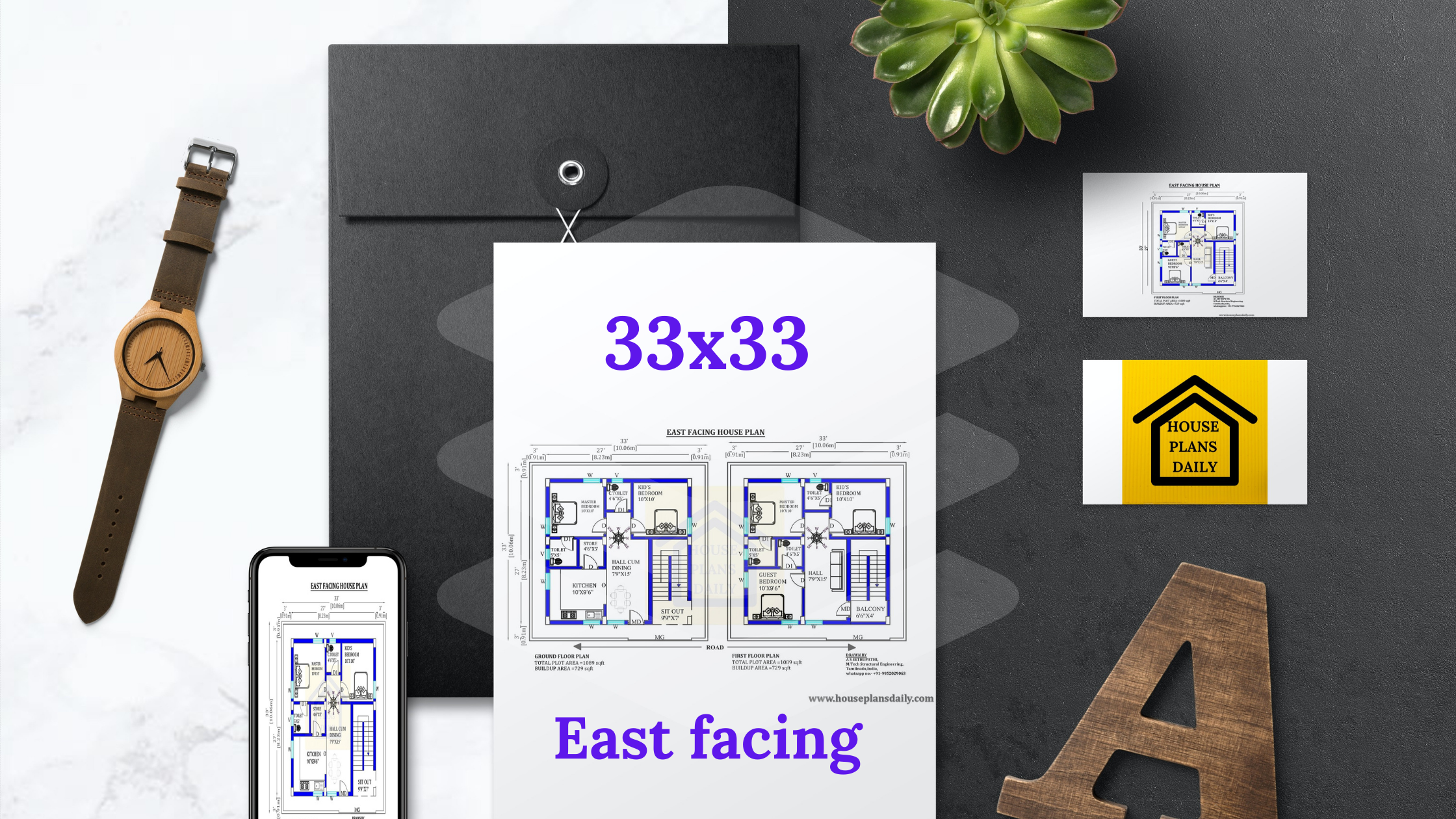 33x33 East Facing Home Design As Per Vastu