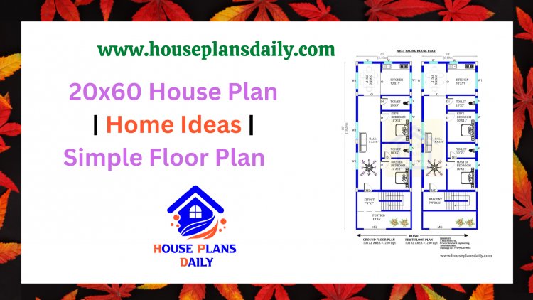 20x60 House Plan | Home Ideas | Simple Floor Plan