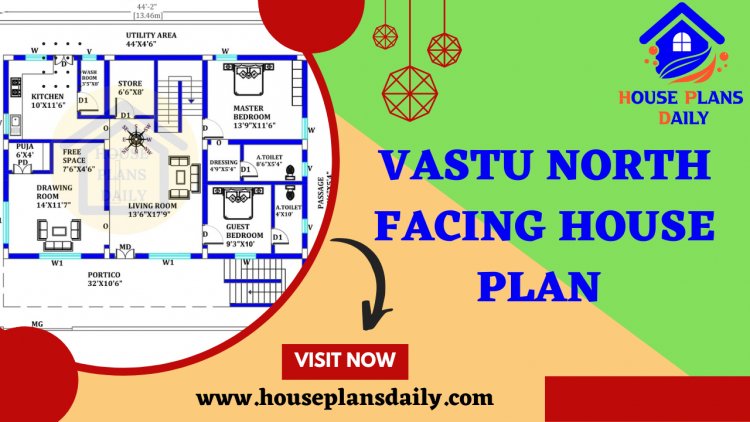 Vastu North Facing House Plan | 60x45 Makan Design