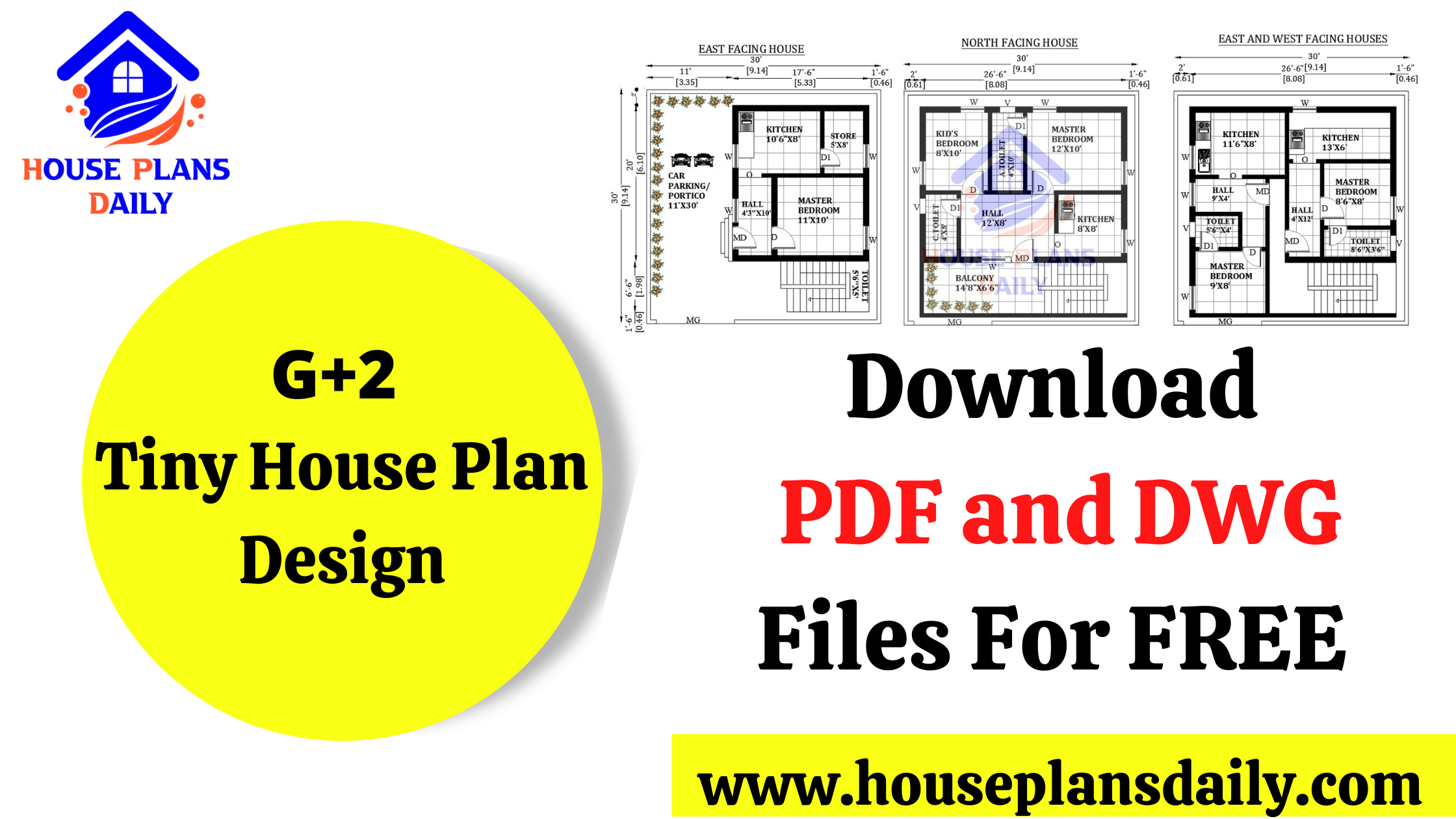 G+2 Tiny House Plan Design.